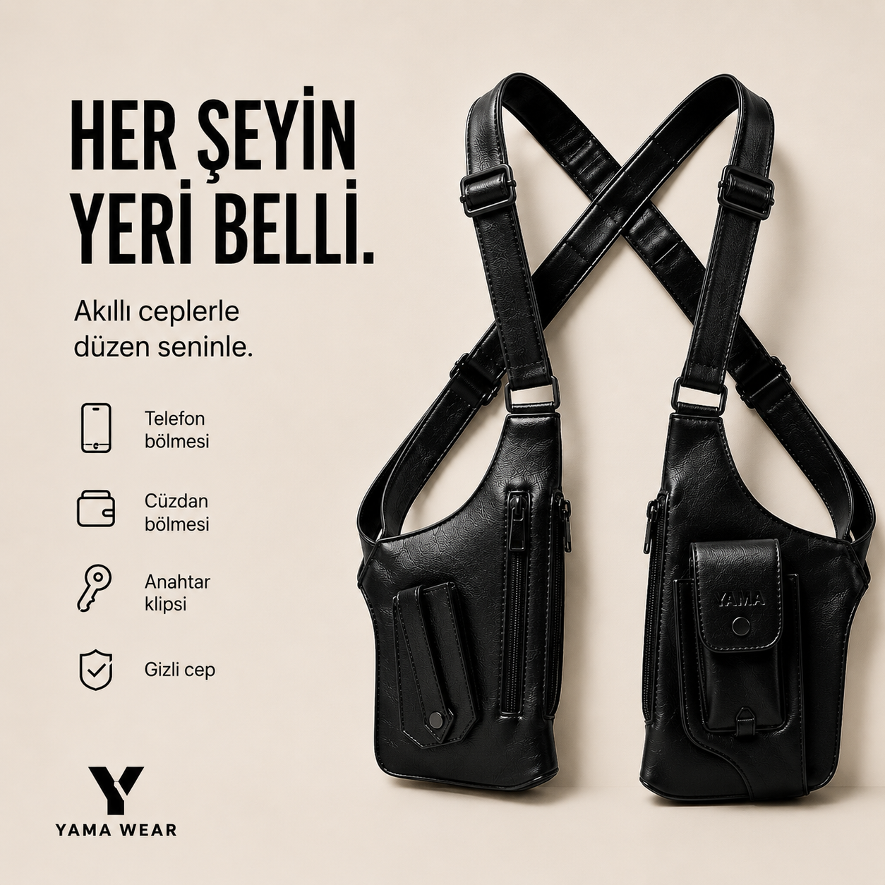 BAGSLİNE Çapraz Askılı Premium Çanta